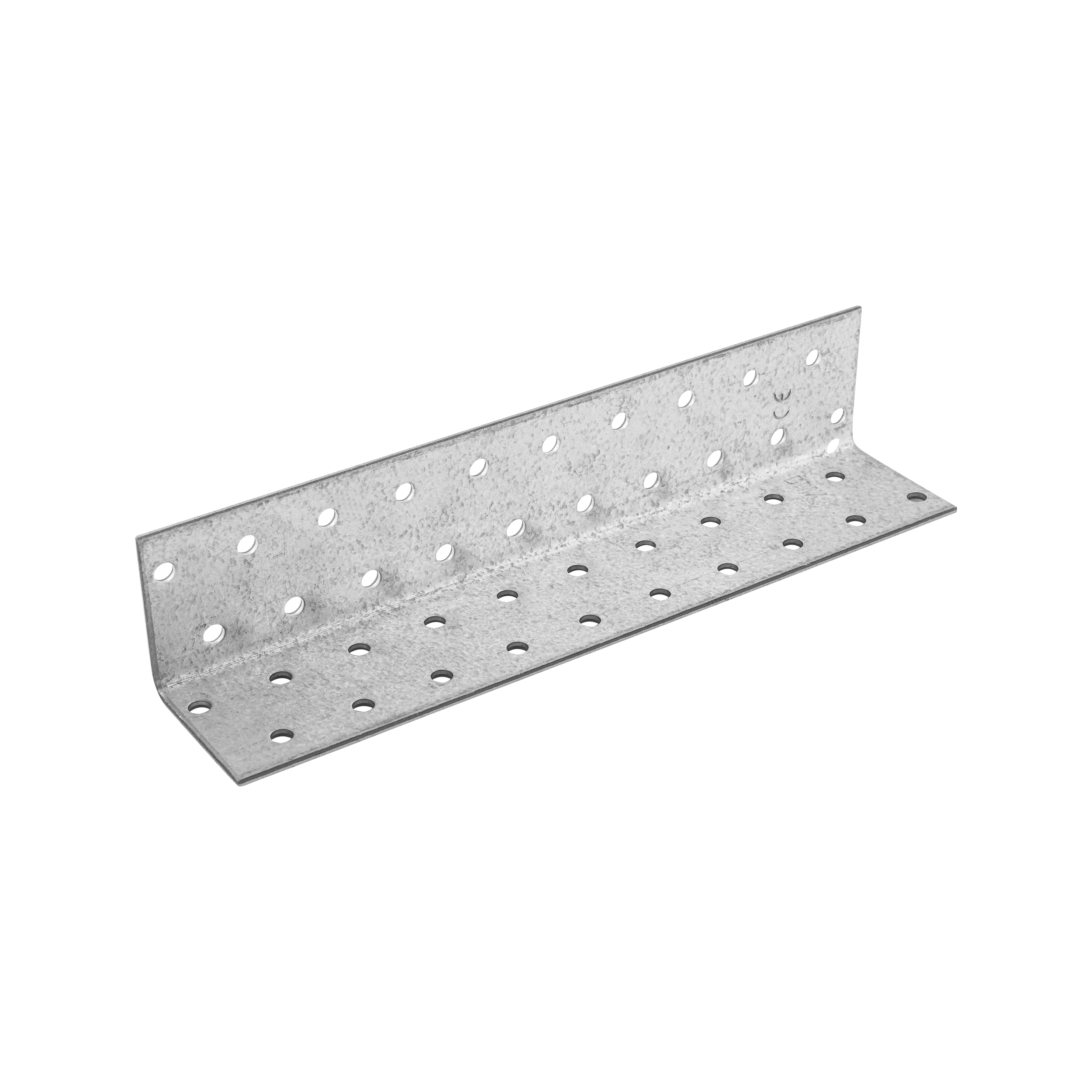 Kątownik montażowy stalowy uniwersalny KM 15, 40x40x200 mm, 20 szt., 40x40x200x2,0 mm, Stal konstrukcyjna DX51D, srebrny, w zestawie elementów.