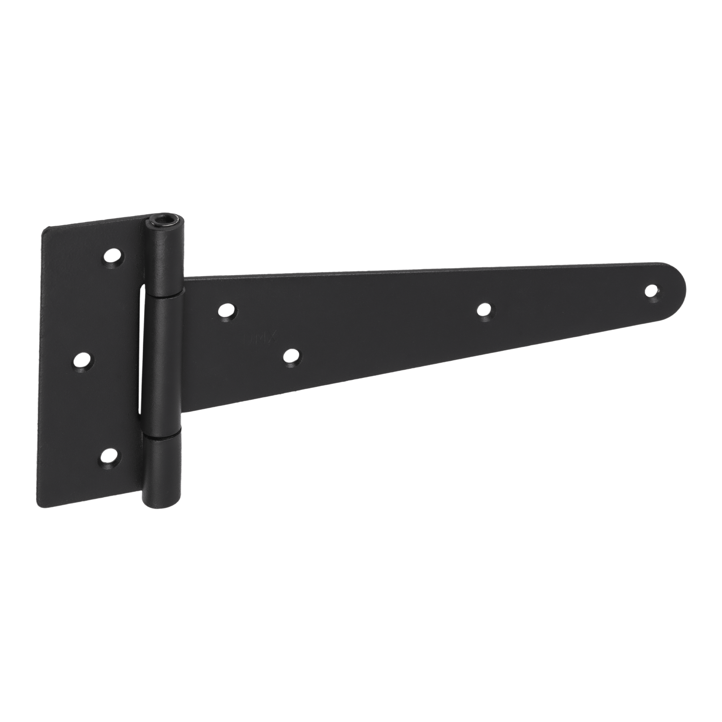 Zawias trójkątny do bramy furtki okiennic ZT 200, 200 mm, czarny, 200x50x110x2,5 mm, Stal konstrukcyjna DC01.