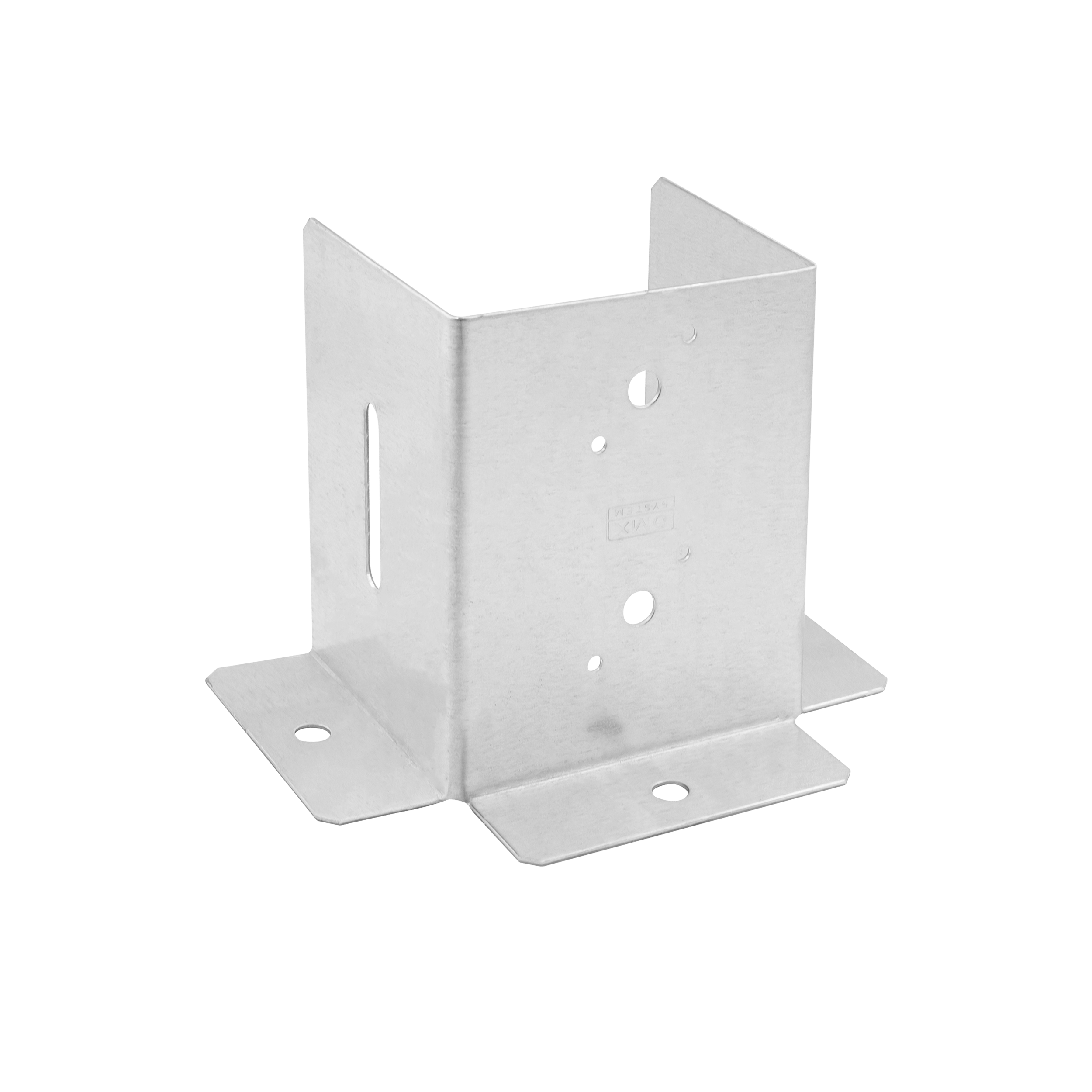Podstawa słupa kotwa przykręcana otwarta z regulacją - PSD DX | 120 mm | Srebrny Podstawa słupa kotwa przykręcana otwarta z regulacją PSD DX, 120 mm, srebrny, 121x154x107x2,0 mm.