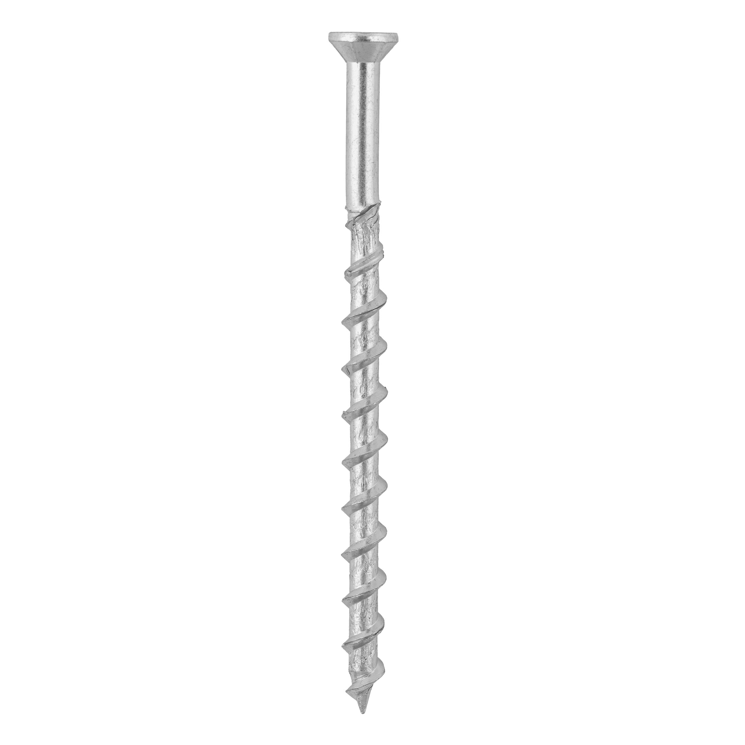 Wkręty do gazobetonu z łbem stożkowym TORX GS, 8x120 mm, srebrny, 50 szt., Hartowana stal węglowa.