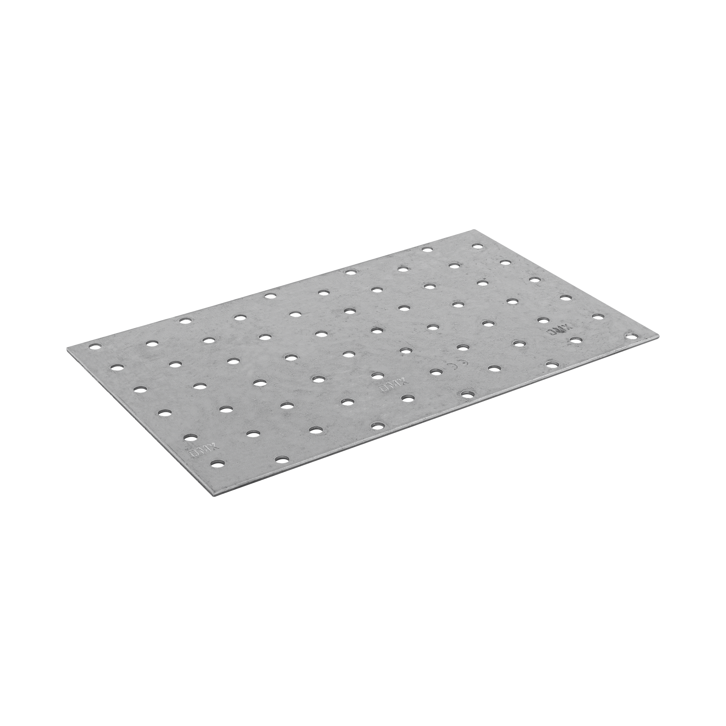Płytka perforowana płaskownik PP 18, 200x120 mm, 2 mm, 120x200x2,0 mm, Stal konstrukcyjna DX51D, srebrny, w zestawie elementów.