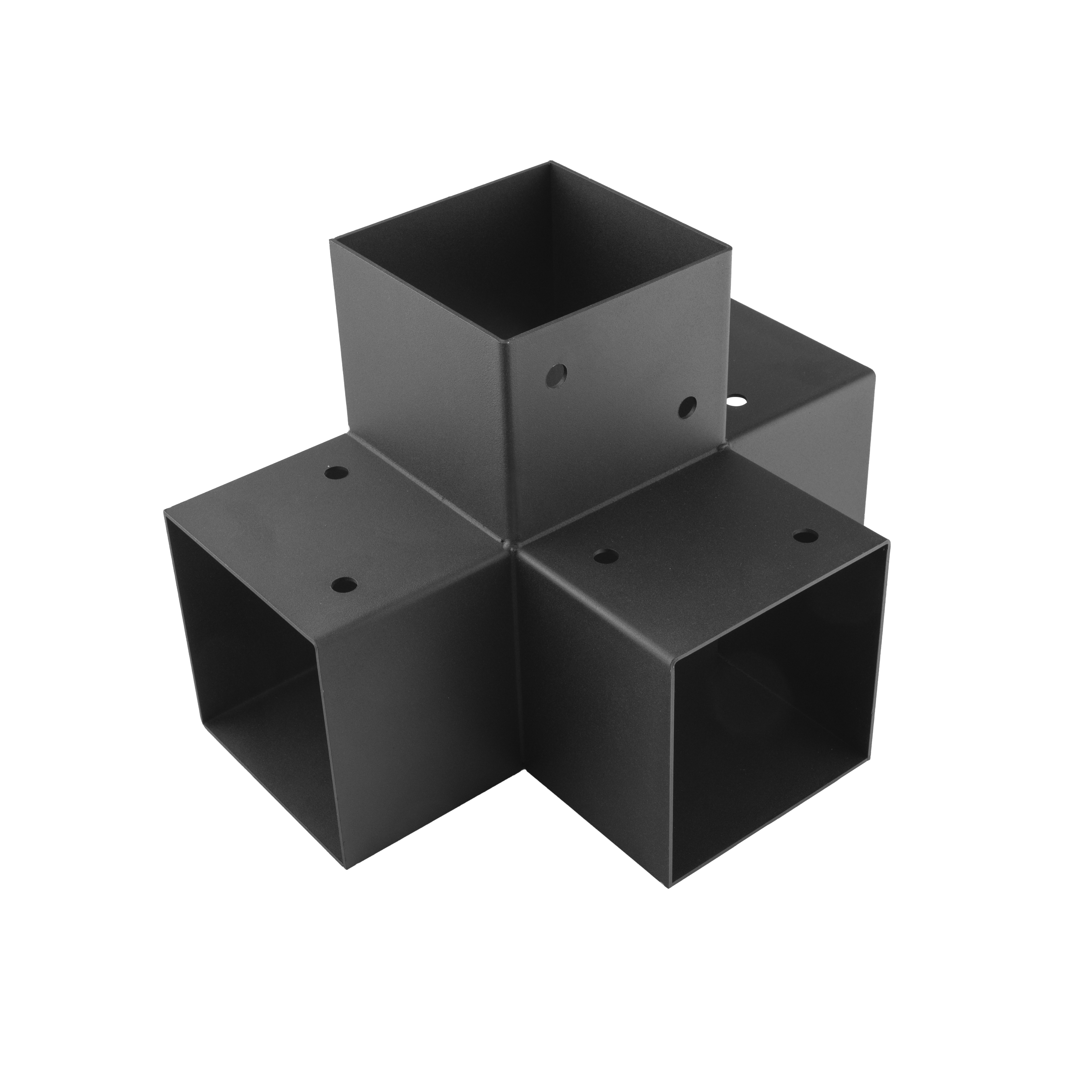 Łącznik belki kwadratowej do pergoli ciesielski - GPX 120 | 122x266x326 mm | czarny
