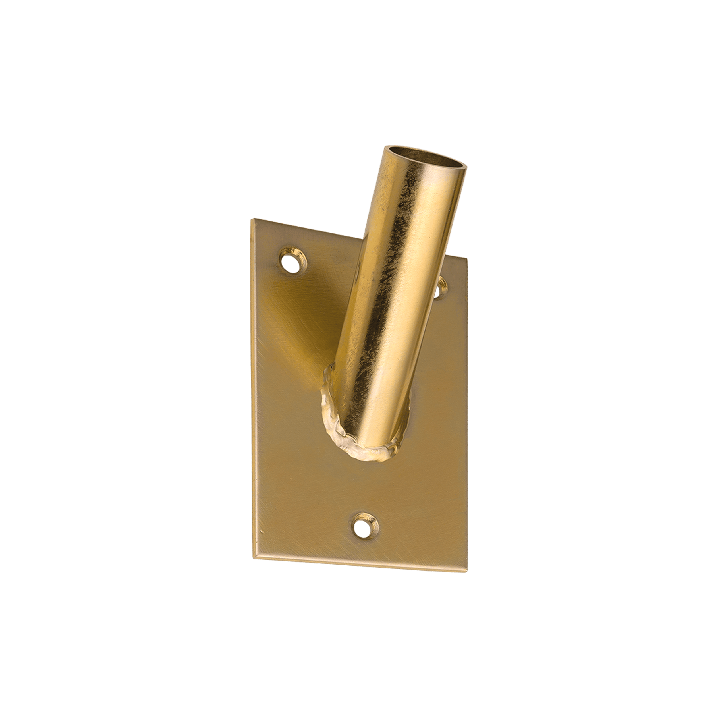 Uchwyt flagi metalowy pojedynczy - UF  | Złoty | 70 mm