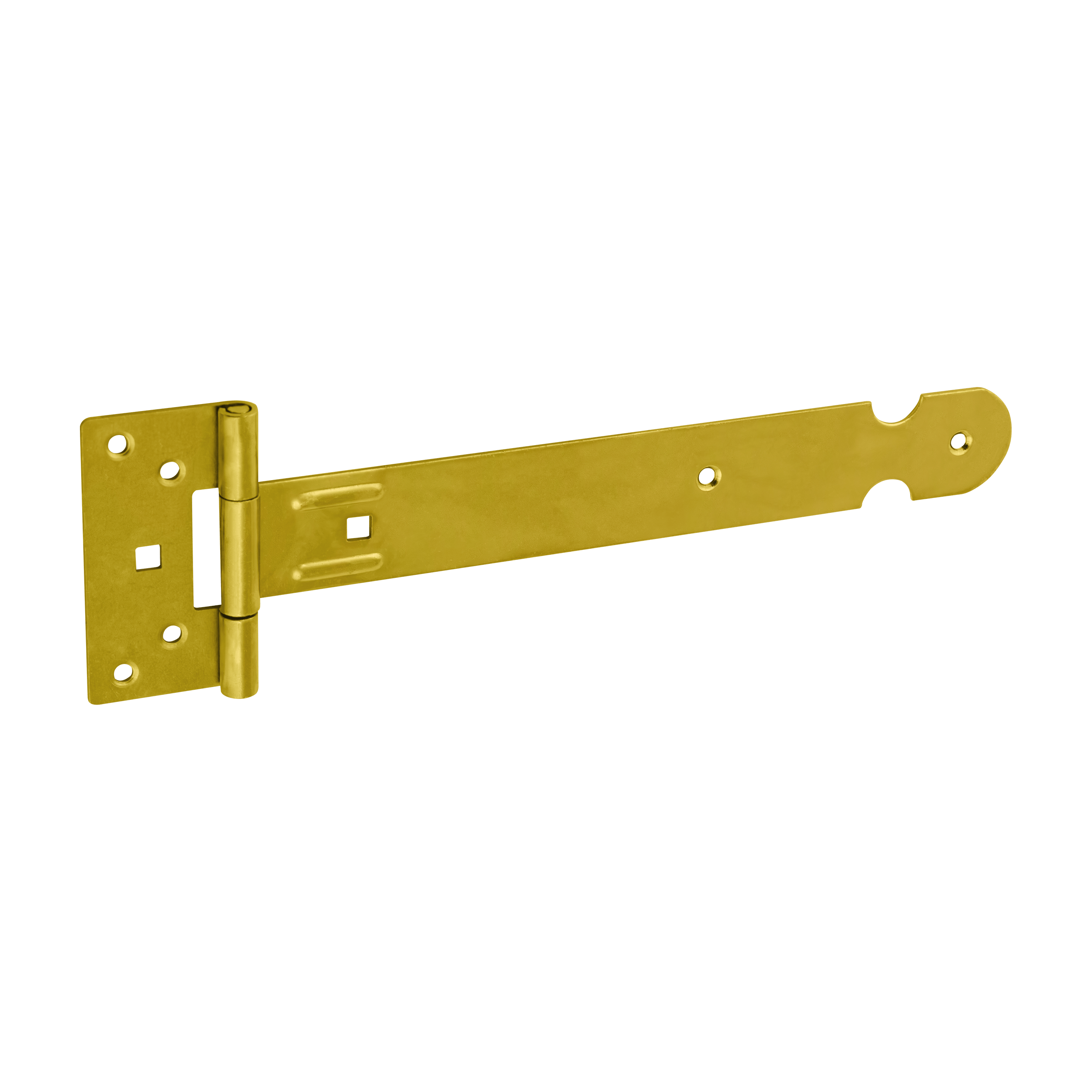 Zawias bramowy lekki do furtki okiennic ZBL 250, 250 mm, Złoty, 84 mm, 250x38x2,0 mm.