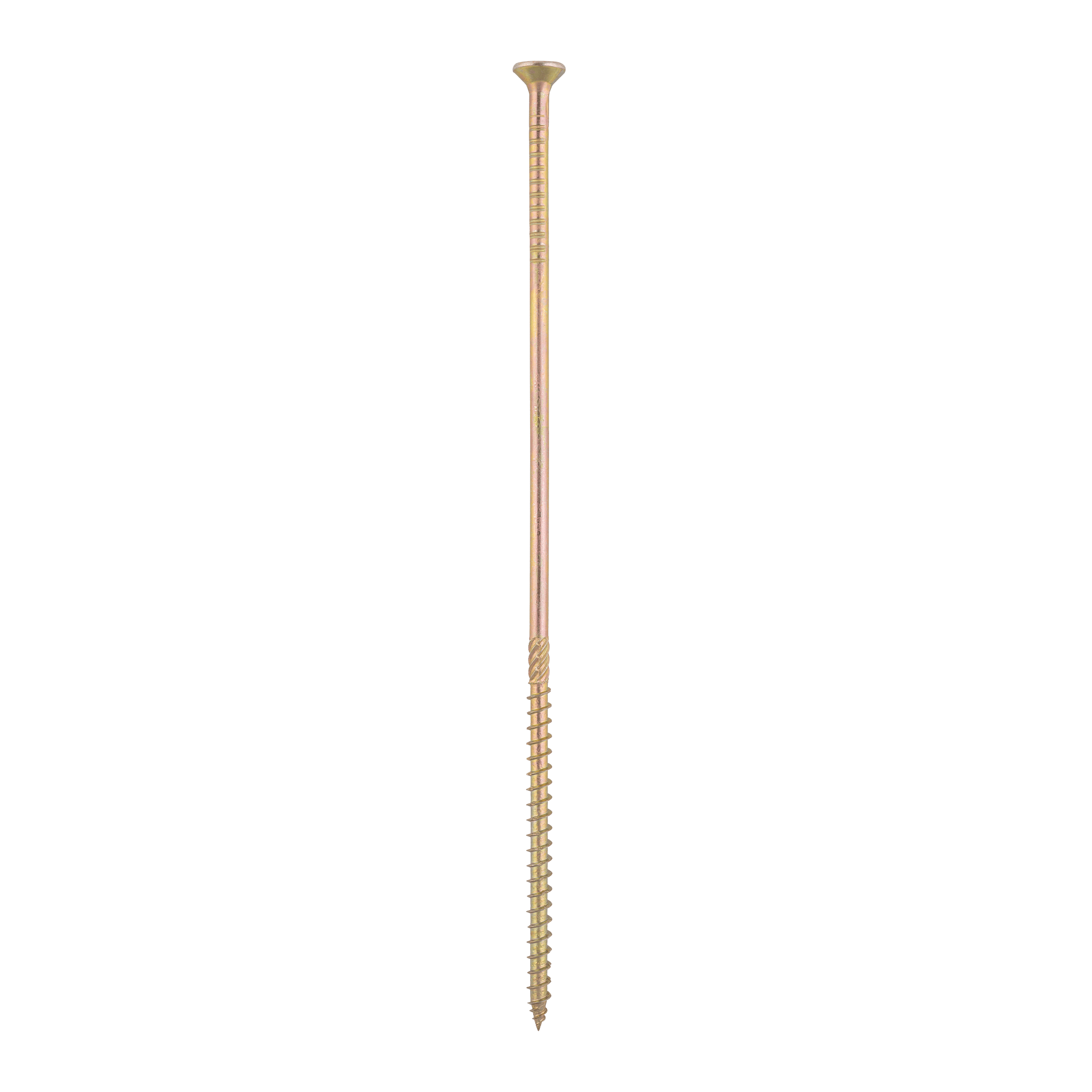 Wkręty ciesielskie do drewna stożkowe TORX CS, 6x220 mm, Złoty, 100 szt., 6x220 mm.
