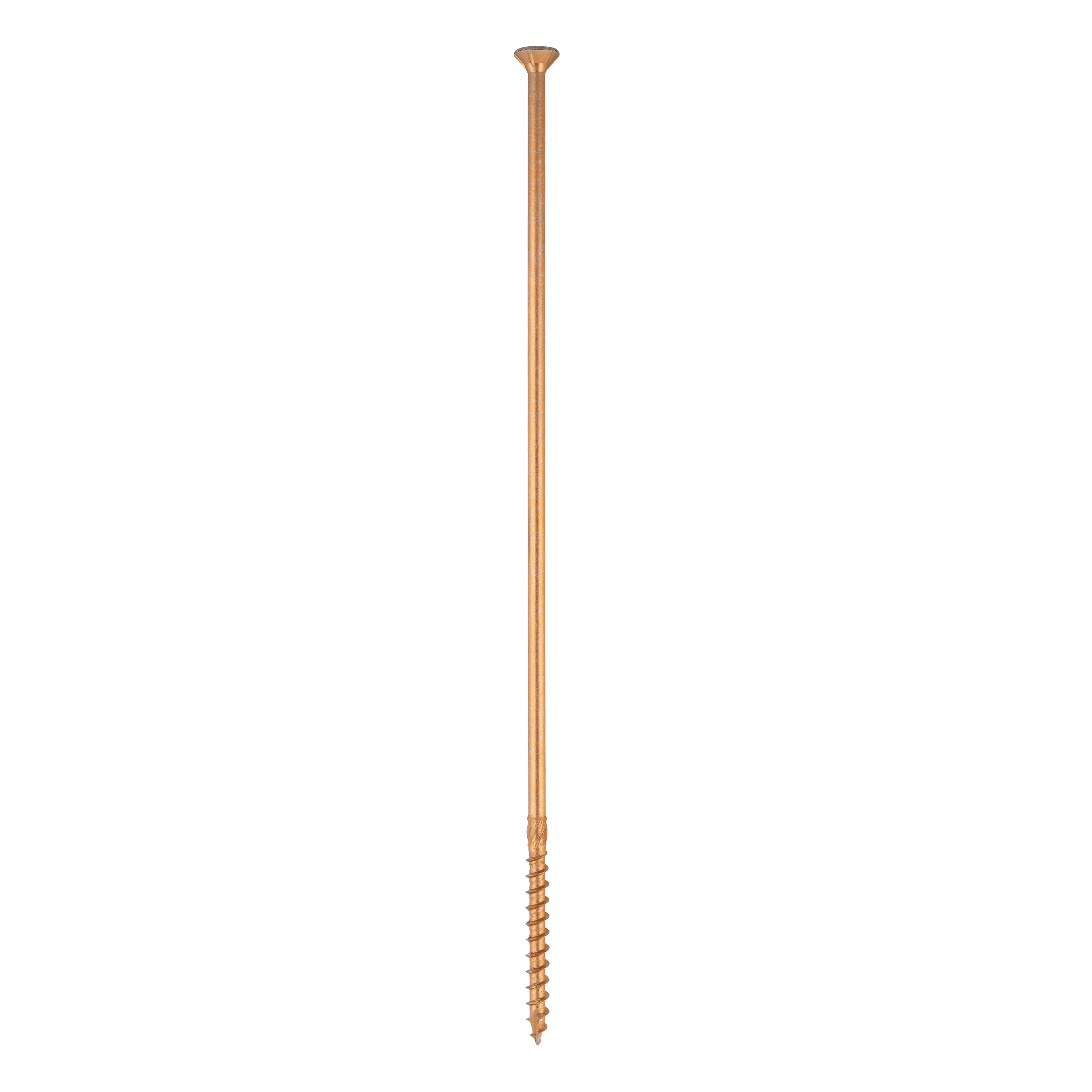Wkręty ciesielskie do drewna stożkowe TORX - CS | 10 x 400 mm | Złoty | 50 szt Wkręty ciesielskie do drewna stożkowe TORX CS, 10x400 mm, Złoty, 50 szt., 10x400 mm.