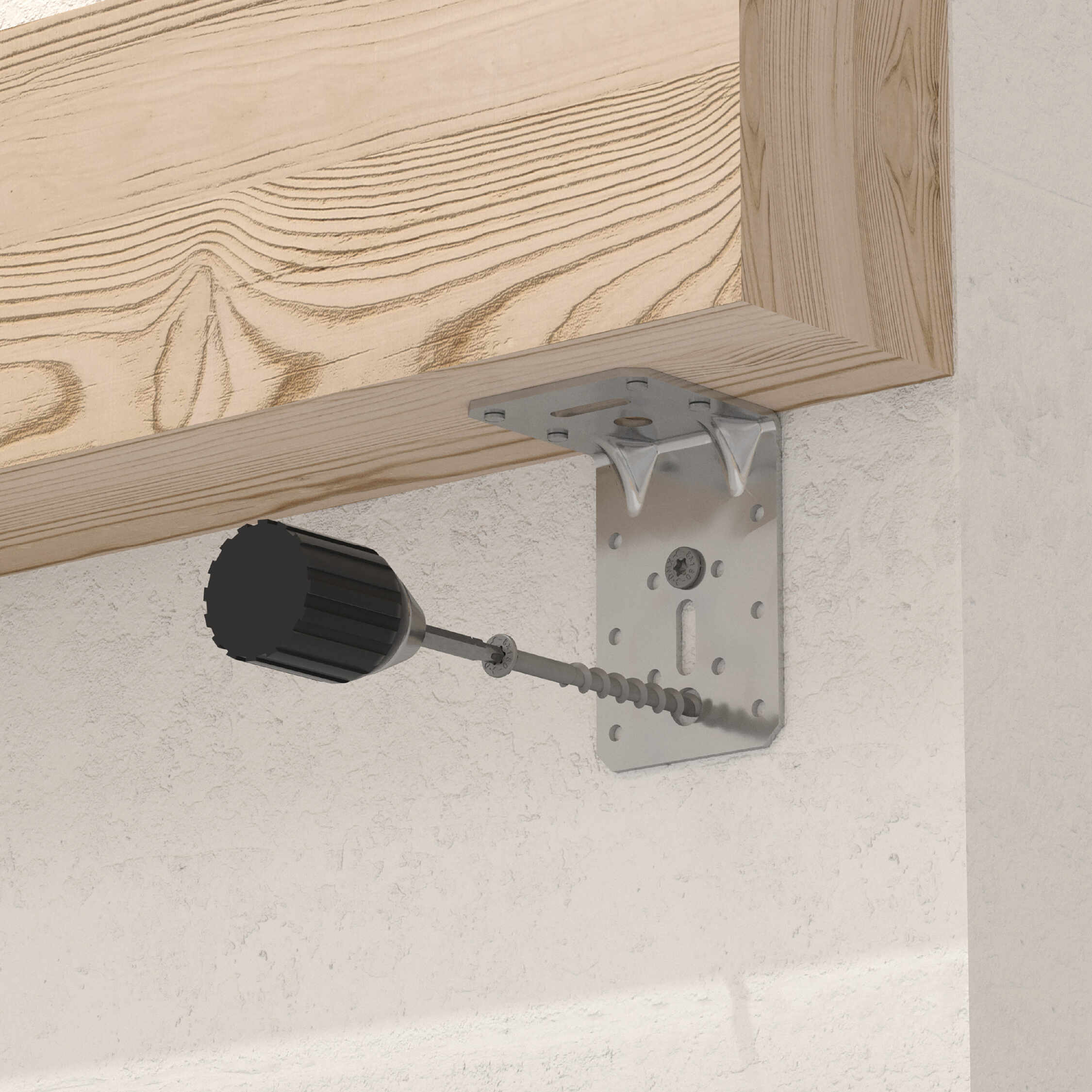Wkręty do gazobetonu z łbem stożkowym TORX GS, 8x80 mm, srebrny, 50 szt., 8x80 mm, Hartowana stal węglowa 1.