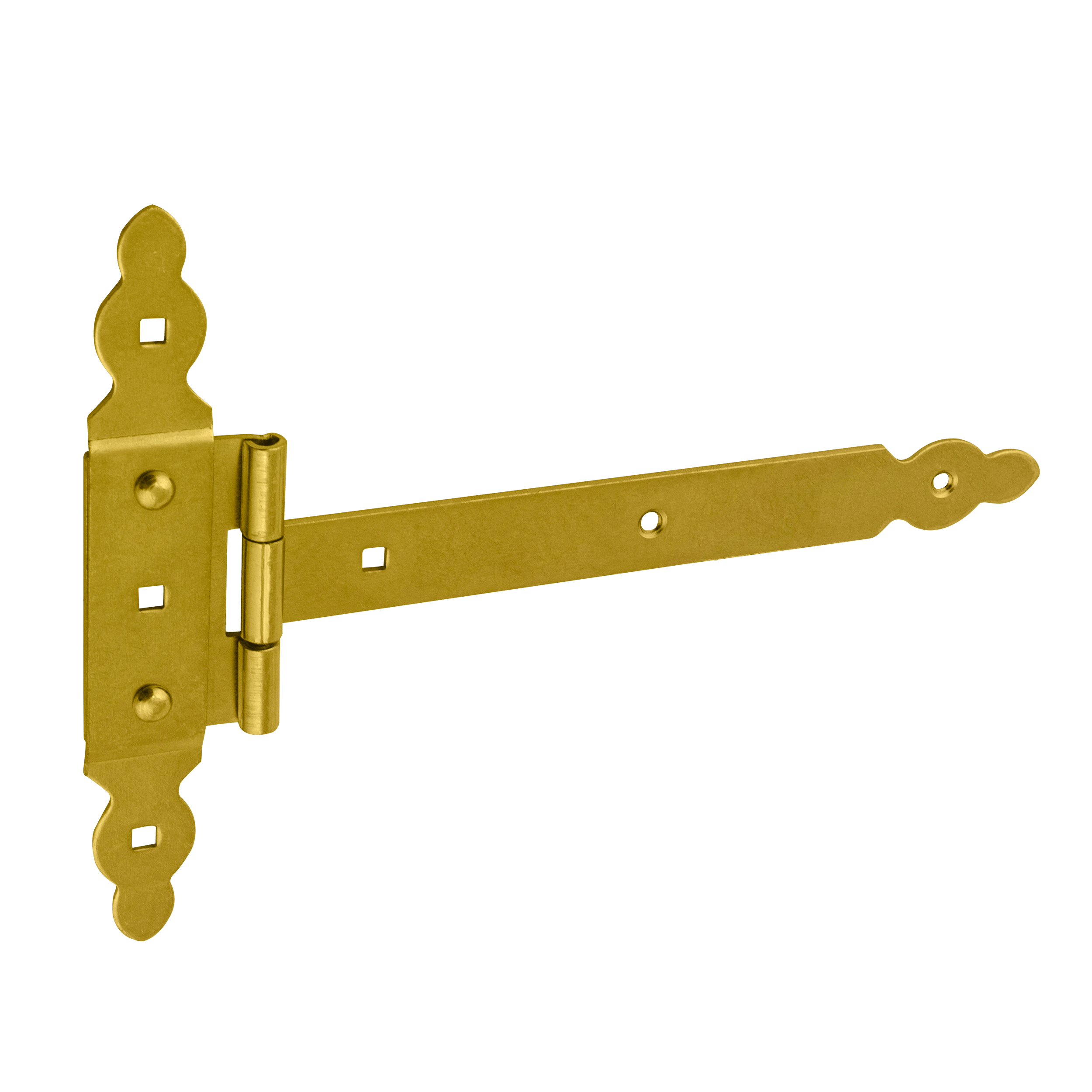 Zawias bramowy ozdobny z nakładką ZBNO 250, 250 mm, Złoty, 215 mm, 250x60x215x2,5 mm.